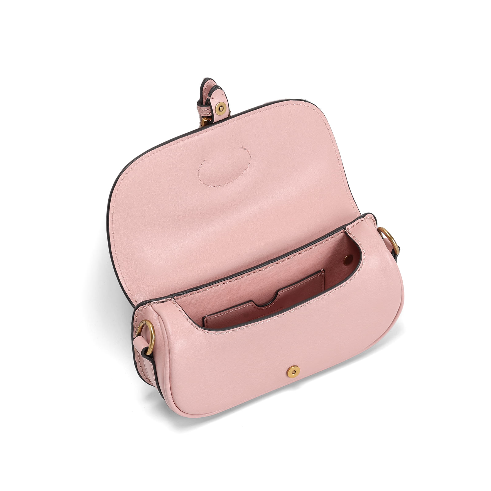 Bolsa Pequena Material Atanado Rosa Candy Alça Transversal Bolsa Pequena Material Atanado Rosa Candy Alça Transversal