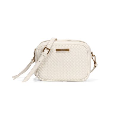 Bolsa Pequena Off White Material Soft Alça Transversal