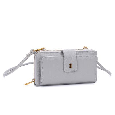 Bolsa Carteira Floater Cinza Alça De Ombro