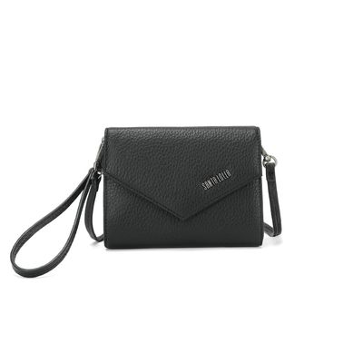 Bolsa Carteira Floater Preta Alça Transversal