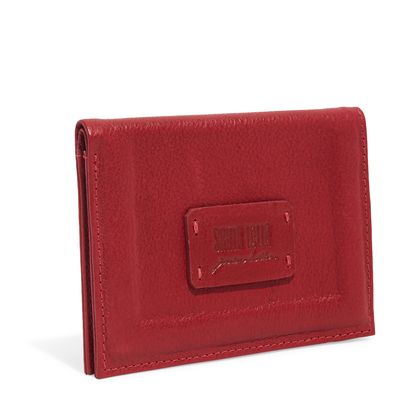 Carteira Couro Floater Vermelho Cherry