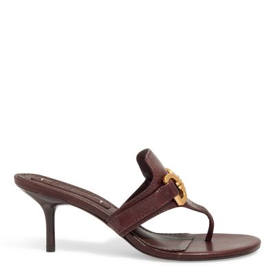 Mule Couro Pelica Soft Marrom Escuro