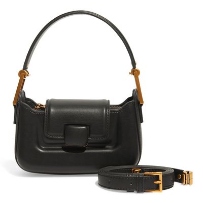 Bolsa Com Caixa Material Soft Preta Duas Alças