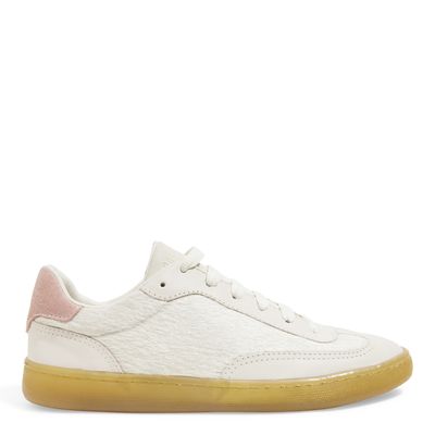 Tênis Couro Camurça Amarração Off White