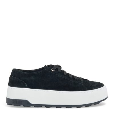 Tenis Couro Camurça Preto