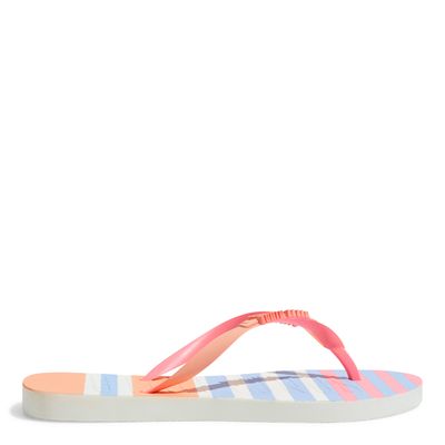 Kit Chinelo Flip Flop E Bolsa De Praia Laranja