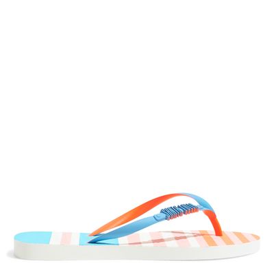 Kit Chinelo Flip Flop E Bolsa De Praia Azul