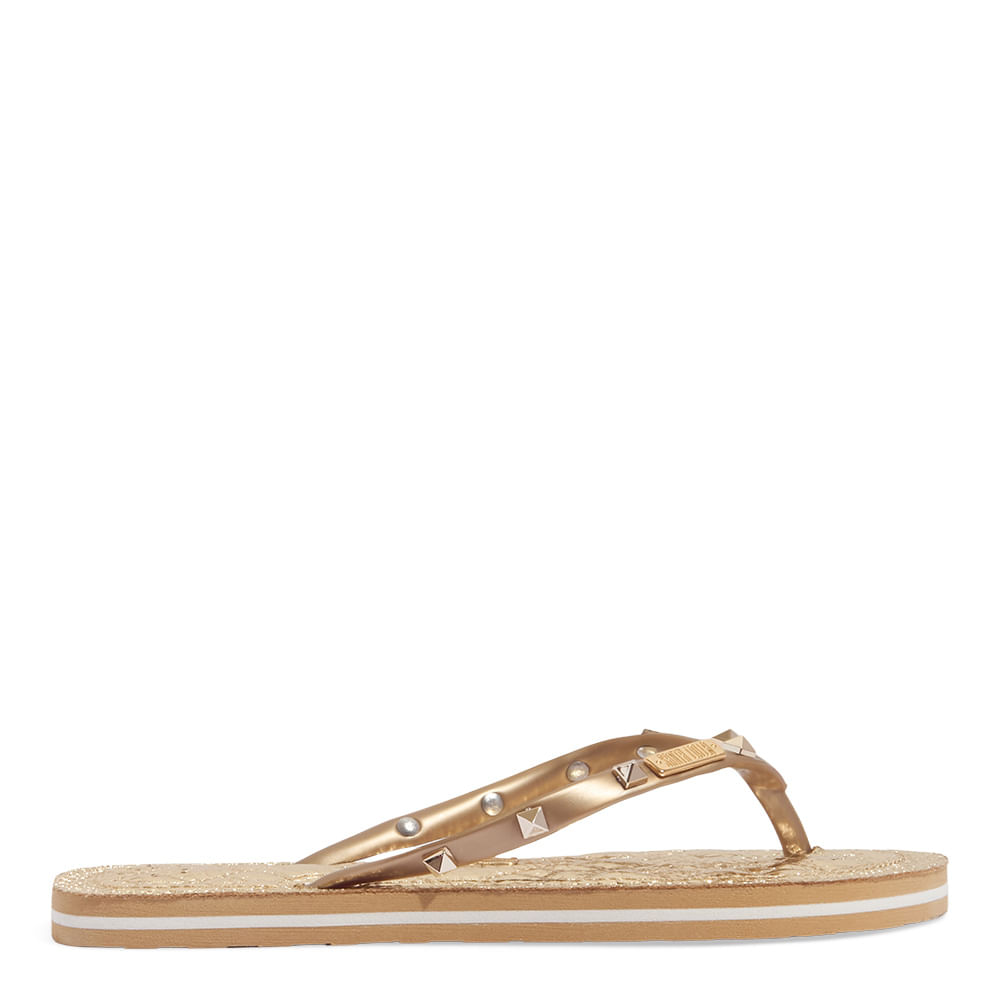 Papete Dourada Schutz Bosa Sporty Platina | ZZ MALL