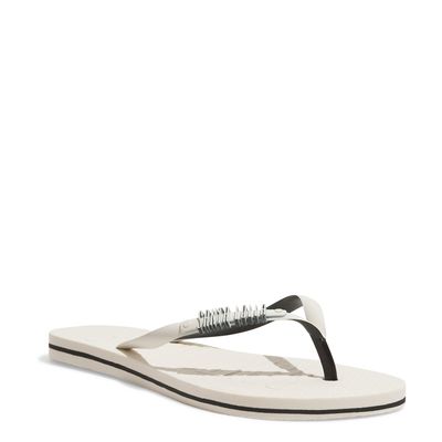Chinelo Flip Flop Borracha Off White