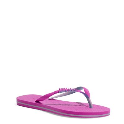 Chinelo Flip Flop Borracha Rosa Fluor