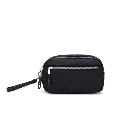 Necessaire Vermelho Cherry Nylon Alça De Mão
