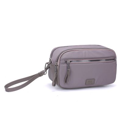 Necessaire Vermelho Cherry Nylon Alça De Mão