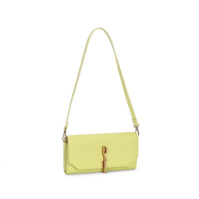 Bolsa Carteira Floater Verde Limão Alça De Ombro