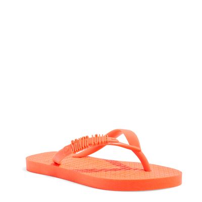 Chinelo Flip Flop Borracha Laranja Neon