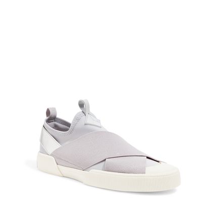 Tênis Neoprene Cinza Faixas Elástico