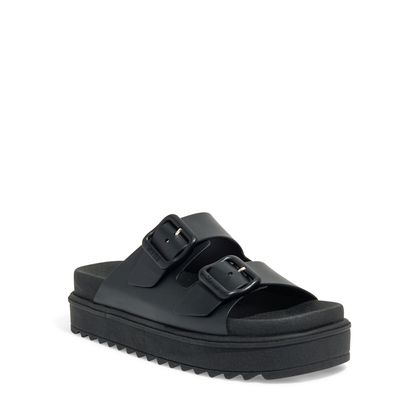 Papete Flatform Borracha Preta