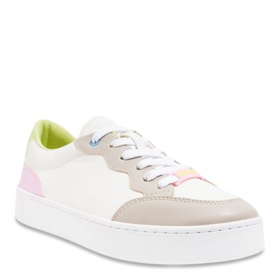 Tênis Napa Branco Recortes Multicor