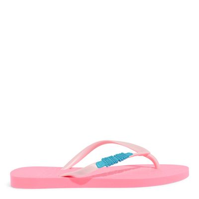 Chinelo Flip Flop Borracha Rosa