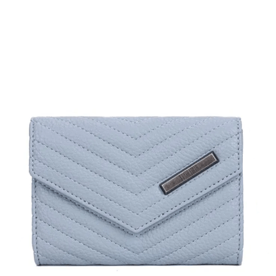 Bolsa Carteira Matelassê Azul Alça Corrente