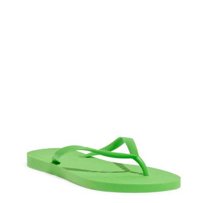 Chinelo  Flip Flop Borracha Bico Redondo Verde