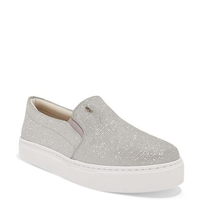 Tênis Slip On Shine Lizard Prata