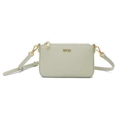 Bolsa Pequena Risco Verde Sage Alça Transversal