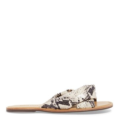 Rasteira Estampa Animal Print Cobra