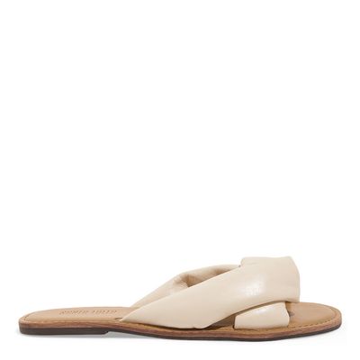 Rasteira Couro Nobre Soft Off White