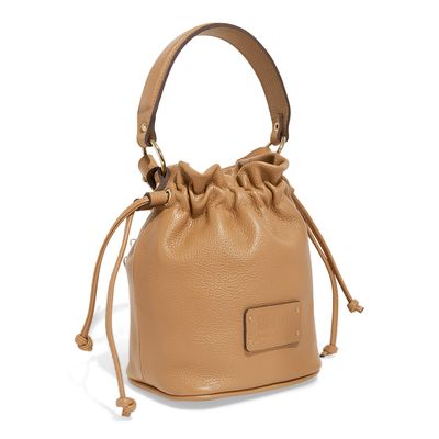Bolsa Bucket Couro Floater Caramelo Duas Alças