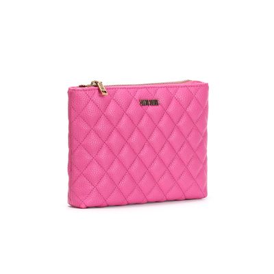 Bolsa Matelassê Floater Rosa Pink Alça Transversal