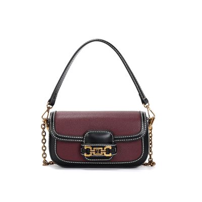 Bolsa Pequena Material Floater Vermelho Merlot Duas Alças