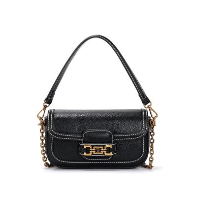 Bolsa Pequena Material Floater Preta Duas Alças