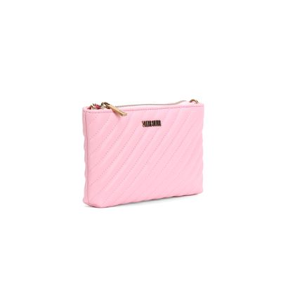 Bolsa Pequena Soft Rosa Cotton Alça Transversal