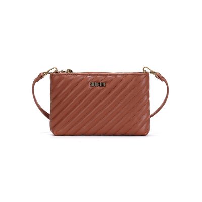 Bolsa Pequena Soft Marrom Alça Transversal