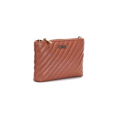 Bolsa Pequena Soft Marrom Alça Transversal