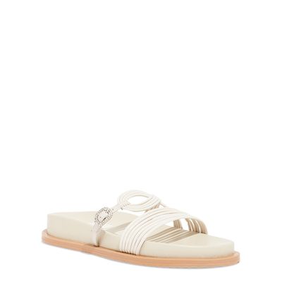 Papete Couro Confort Off White