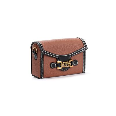 Bolsa Pequena Floater Marrom Alça Transversal