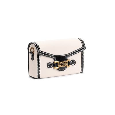 Bolsa Pequena Floater Preta e Branca Alça Transversal