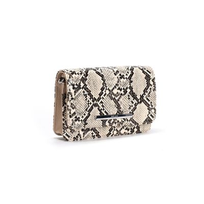 Bolsa Pequena Estampa Animal Print Cobra Alça Transversal