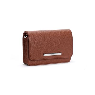 Bolsa Pequena Floater Marrom Safari Alça Transversal