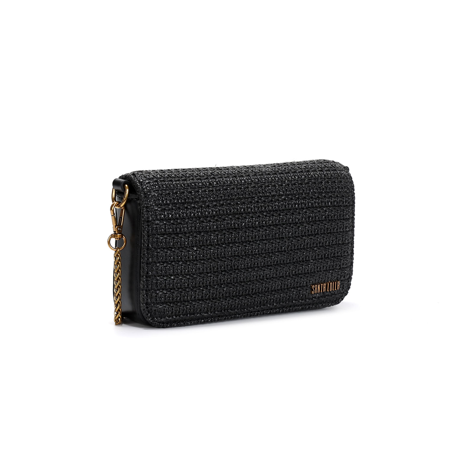 日本最大級 Alças Duas Preta Tramado Pequena Bolsa - Lolla Santa 知育玩具