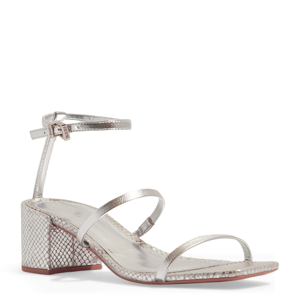 Rasteira metallic soft prata velho - Santa Lolla