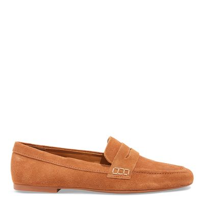 Mocassim Couro Camurção Caramelo