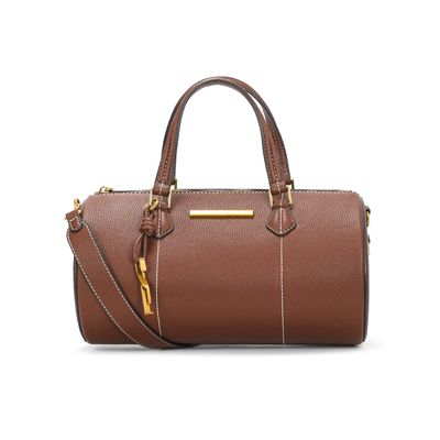 Bolsa Cilindro Floater Marrom Safari Pesponto