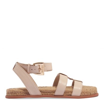 Sandália Espadrille Couro Nobre Soft Off White
