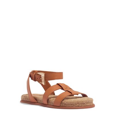Sandália Espadrille Couro Nobre Soft Caramelo