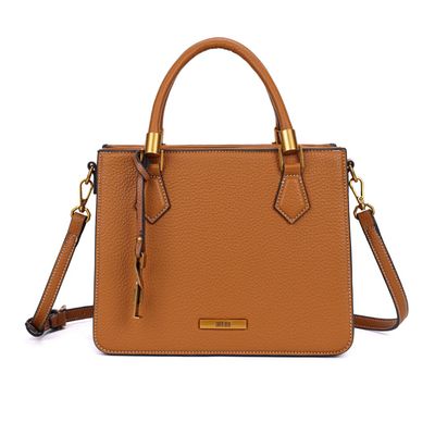 Bolsa tote floater caramelo pespontos