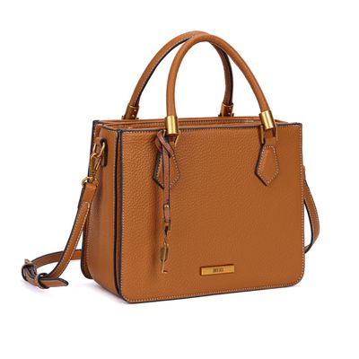 Bolsa tote floater caramelo pespontos