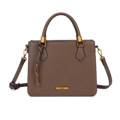 Bolsa tote floater marrom pespontos