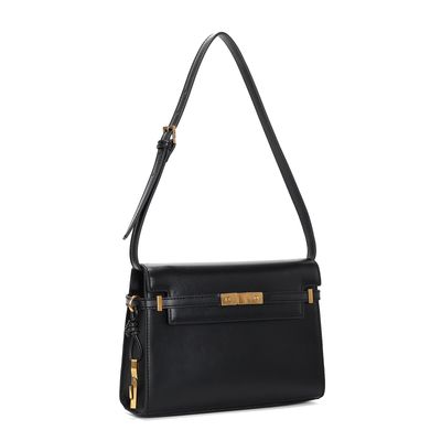 Bolsa Baguete Soft Preta Alça De Ombro